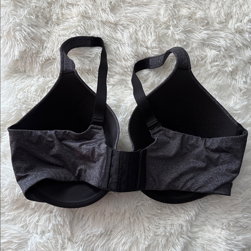 🌚 Abrielle Everyday Full Coverage Bra. 40DDD. Charcoal gray. Excellent. - Picture 4 of 8